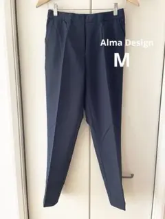 未使用品✴︎Alma Design ストレッチテーパードパンツ　ネイビー　Mサイズ