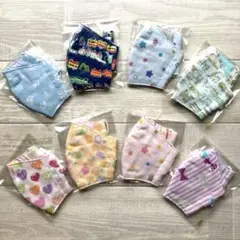 在庫処分！こども用マスク色々８個まとめて.女の子＆男の子.セット