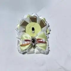 ロゼット 缶バッジ 推し活 黄色
