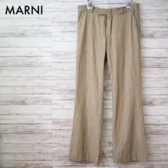 MARNI ヘリンボーンフレアスラックス