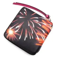 希少・美品【ロエベ】スクエア ジップコインウォレット ファイヤーワークス