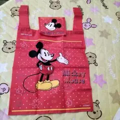 非売品　ミッキーマウス エコバッグ 赤