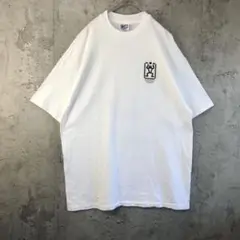 YY15古着　Tシャツ　バックプリント　白　90s Y2K