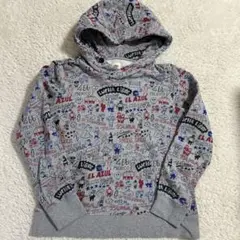 グラニフ　　Mサイズ　ルチャリブレ柄　パーカーグレー