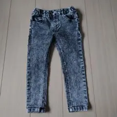 ケミカルウォッシュ　デニム　スキニー　100