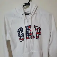GAP フード付きパーカー Sサイズ ホワイト アメリカ