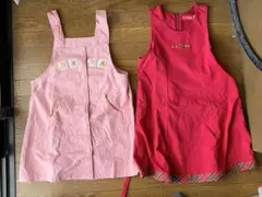 女児120cmジャンバースカート2点セット
