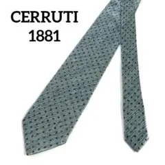 CERRUTI 1881　セルッティ1881 ネクタイ ドット柄 光沢 グリーン