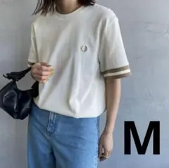 Mサイズ　FRED PERRYフレッドペリーボールドティップライン Tシャツ
