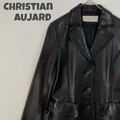 クリスチャンオジャール　大きいサイズ　羊革ジャケット　15 CHRISTIAN AUJARD】羊革 レザージャケット 大きいサイズ【15
