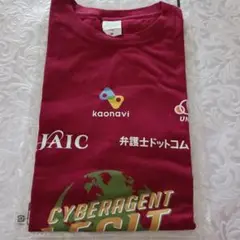 未使用　Cyberagent LEGIT Tシャツ　バーガンディ　M