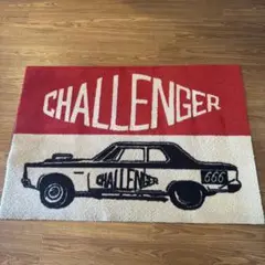 【新品未使用】CHALLENGER WELCOME MAT ラグ マット CHALLENGER 'WELCOME MAT'ラグ マット ネイビー チャレンジャー