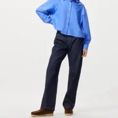 現行　ユニクロ　J.W.anderson ストレートデニム　インディゴ　W23