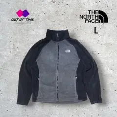 THE NORTH FACE フリース ライナー Lブラック グレー刺繍ロゴ