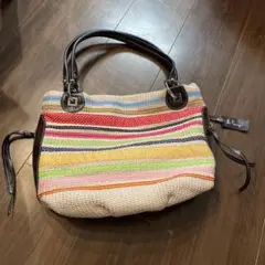 ストライプショルダーバッグ