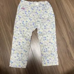 花柄コットン混紡ロングパンツ