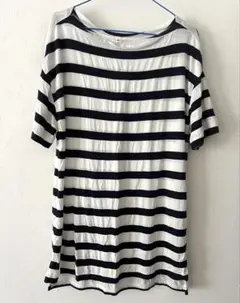 UNIQLO ユニクロ ボーダーTシャツ 半袖 ネイビー ホワイト XL