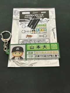 パワプロ×マリーンズ アクリルキーホルダー 栄冠ナイン 山本大斗