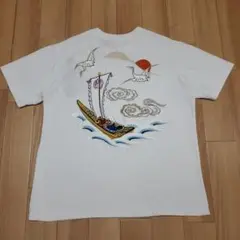 花旅楽団 前後 豪華総刺繍 和柄 Tシャツ
