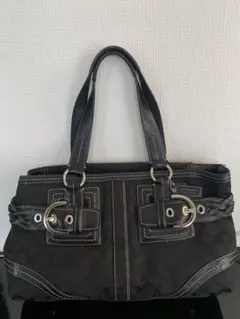 美品!COACH シグネチャー キャンバス トートバッグ