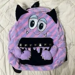 【最終価格】リュック モンスター もふもふ ドット カラフル パープル ピンク