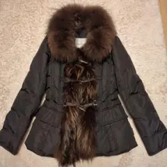 MONCLER モンクレール グリヨン ダウン ブラック ファー 00