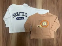 西松屋 長袖 Tシャツ 2枚セット 70-80cm
