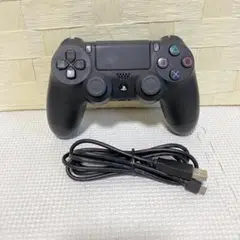 PS4 コントローラー デュアルショック4 ブラック USB付 動作OK 217