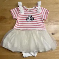 petit main ミニー　チュール付きロンパース