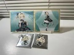 風真いろは holoX セブンコラボ ミニ色紙2種 キーホルダー ござる