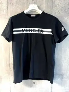 モンクレール Tシャツ Mサイズ 黒 イタリアモンクレール路面店購入の正規品