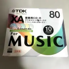 TDK XA音楽用CD-R 80分　10PACK　日本製　新品未開封