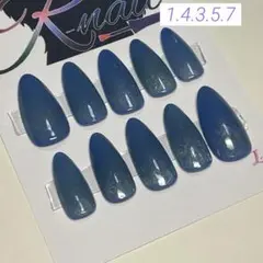 ネイルチップ　現品　ブルー　エメラルドグリーン　マグネット