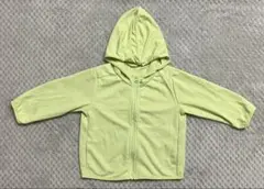 UNIQLO UVカットメッシュパーカ 90cm ライトグリーン
