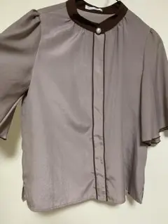 natural couture 薄紫色 半袖ブラウス Fサイズ