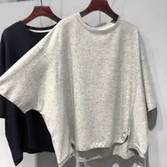 シンプル 2色 レディース 大きいサイズ Tシャツ ドルマンスリーブ 夏物新作