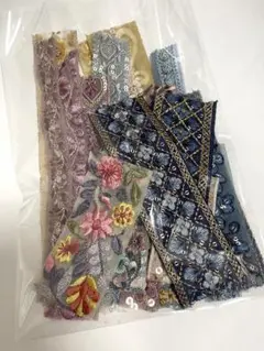 インド刺繍リボンアソート　はぎれ