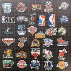 NBAチーム ロゴ エンブレム バスケットボール　ステッカー32枚！！