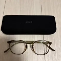 JINSブラウン系 四角形メガネ 調光レンズ