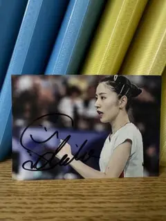 バドミントン 田口真彩 直筆サイン色紙 オリンピック 渡辺勇大 志田千陽 バドミントン 田口真彩 直筆サイン入り写真 ① オリンピック