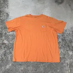 希少3XL★Carhartt ワンポイントロゴ Tシャツ ポケット カーハート