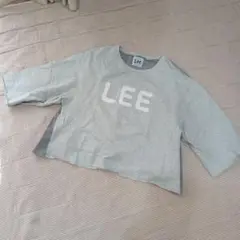 LEE Mサイズ Tシャツ・カットソー　グレー　　七分袖　クロップド丈