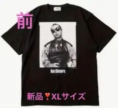 新品❣️志村けん　KEN SHIMURA⭕️ヴィンテージ黒Tシャツ　男女兼用　XL