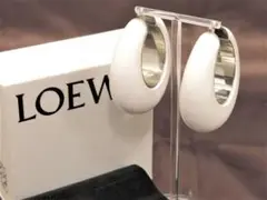 ロエベ ピアス ビッグサイズ 白 ホワイト系 LOEWE 18659402