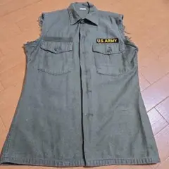古着　U.S. ARMY 袖なし　ミリタリーベスト