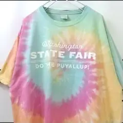 PORT&COMPANY STATE FAIR タイダイ Tシャツ L 海外古着