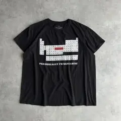 科学風ユーモアメッセージプリントTシャツ 周期表 元素記号