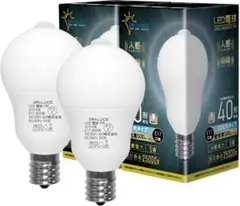 ORALUCE LED電球 E17口金 人感センサー 電球 40W形相当 昼光色