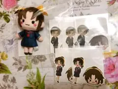 名探偵コナン セガラッキーくじ 和葉 平次 ぬいぐるみ ステッカー