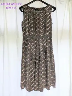 LAURA ASHLEY　ノースリーブ 膝丈ワンピース　ローラアシュレイワンピ